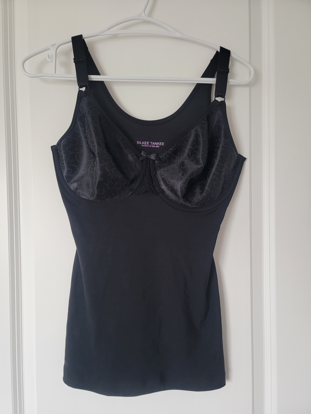 Shapeez Tankee Black Shaping Tank with Built-In Bra NWOT - Picture 2 of 5